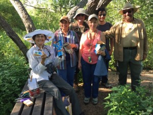 Christina Mild gives tips on storing collected native seeds at Ramsey Park.